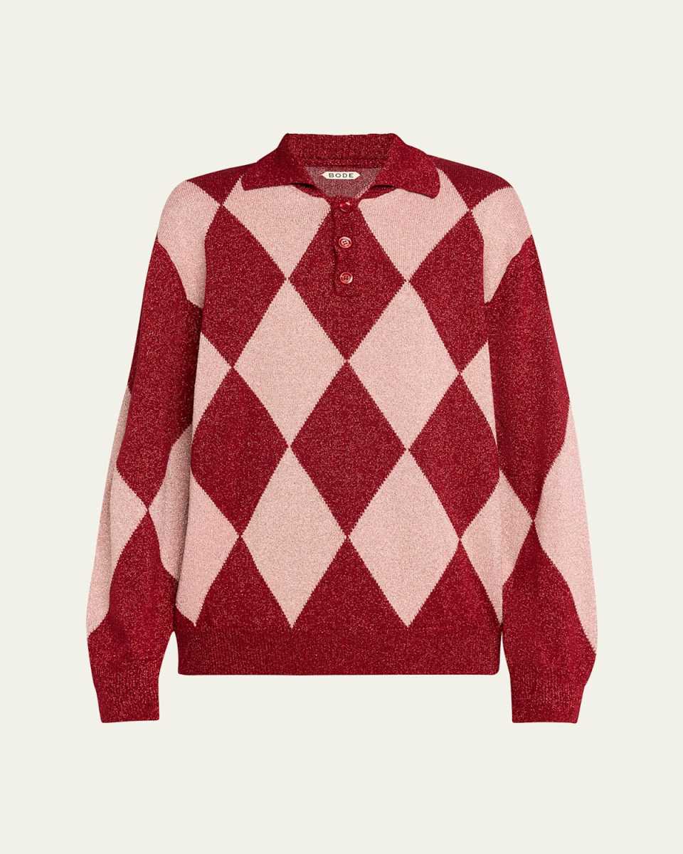 Jockey Argyle Polo Sweater